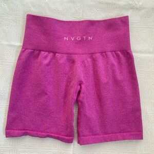 NVGTN Pink Bike Shorts with Stretchy Fit and Moisture-Wicking Fabric